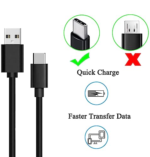 6.6 FT USB-C Fast Charging Cable for Nokia Devices – Ultimate Compatibility for T20, T21, T10 Tablets, G50 5 G, XR21, and More – Durable, Tangle-Free Design for Maximum Convenience and Efficient Charging
