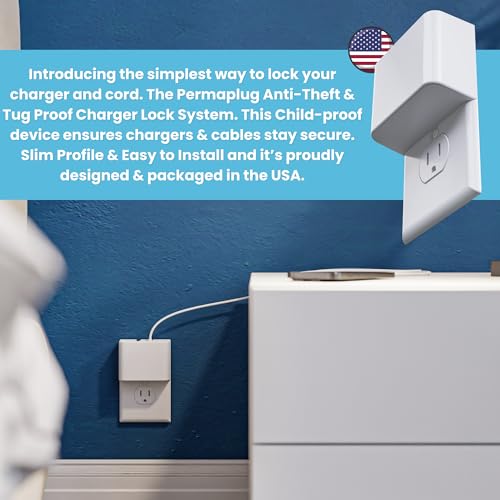 Ultimate Anti-Theft Charger Lock & Cable Protection System – Secure Your Lightning & USB-C Cords with Ease | Baby-Proof, Adult-Proof, Tug-Proof Design | Fast Installation, Durable, and Sleek Safety Device for Home, Office & Public Use | Enhanced Compatibility for Effortless Charging
