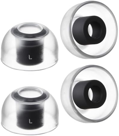 Upgrade Your Listening Experience with AZLA Sedna Earfit Crystal Tips for Galaxy Buds 2 Pro – Smoky Black – Customizable Noise-Canceling Earbud Tips (M/ML/L) for Ultimate Comfort and Superior Sound Isolation – Precision Fit for Enhanced Audio Clarity and Longevity