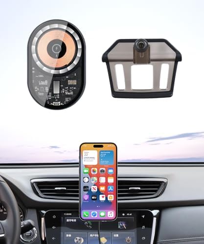 Elevate Your Driving Experience with the Advanced Wireless Charging Phone Holder for Nissan Rogue (2014-2020) & Rogue Sport (2017-2023) – Precision 360° Rotating Mount for Effortless Navigation and Quick Power-Up – Sleek Auto Interior Upgrade with Enhanced Device Compatibility and Mag Safe Support