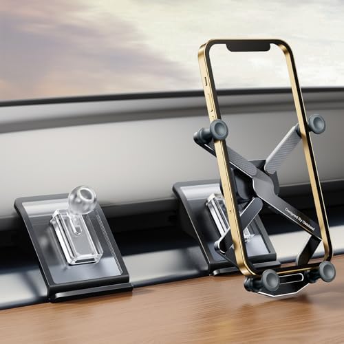 ELOHEI Premium Gravity Phone Holder for Tesla Model Y & Model 3 (2020-2024) – Custom Fit Smartphone Mount for Ultimate Driving Convenience – Tool-Free Installation & Versatile Compatibility – Sleek Black Finish to Complement Tesla’s Modern Interior – Enhance Safety with Hands-Free Navigation & Communication