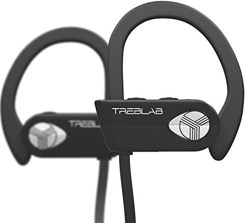 TREBLAB XR500 Waterproof Bluetooth Earbuds – Noise Cancelling Sport Headphones for Running and Workouts, Secure Fit, IPX7 Rated, Wireless Connectivity, Built-In Mic for Hands-Free Calls, Compatible with All Devices
