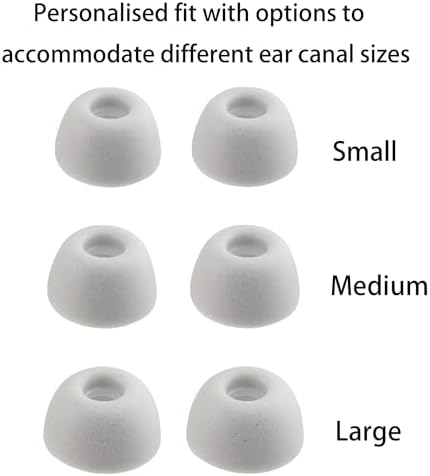 Transform Your Listening Experience with Premium Foam Replacement Ear Tips for TOZO A1, T10, T6, NC7, and NC9 – Enhanced Noise Isolation, Ultimate Comfort, and Perfect Fit in 3 Sizes (S/M/L, Gray) for Audiophiles Seeking Superior Sound Quality