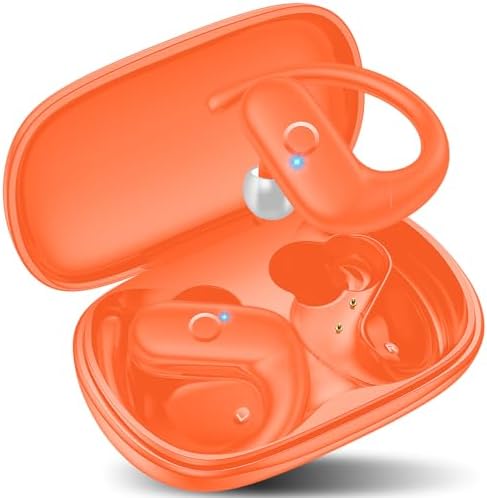 Kurdene Wireless Sport Earbuds – Ultra-Comfortable Bluetooth Headphones with 60 Hours Playtime, Immersive Deep Bass Sound, and Secure Over-Ear Fit for Active Use – Perfect for Running, Workouts, and Business Calls – Lightweight, Sweat-Resistant Design in Sleek Black Finish