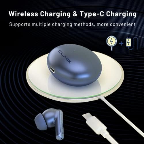 Elevate Your Audio Experience with Premium Buds Wireless Earbuds – Cutting-Edge Bluetooth 5.3 Noise Cancelling Earphones with Stylish Wireless Charging Case – Perfectly Designed for i Phone and Android Users – Unrivaled Sound Clarity & Comfort for Music Aficionados & Professionals on the Move