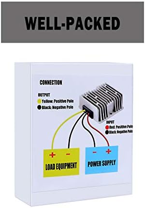 High-Performance 50 W Waterproof DC-DC Converter – Transform 12 V/24 V to 5 V at 10 A for Automotive and Outdoor Applications – Robust Power Supply with IP67 Protection and Versatile Compatibility