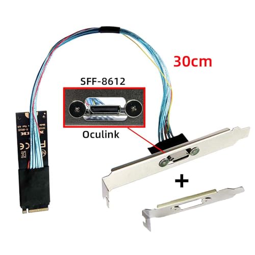 Unlock Blazing Fast Data Transfers with cablecc PCI-E 3.0 M.2 M-Key to Oculink SFF-8612/SFF-8611 Host Adapter – Perfect for Gamers & Creators Seeking Ultimate NVMe SSD Performance. Experience unparalleled speed and compatibility with this high-performance adapter engineered for M.2 NVMe SSDs in the 2260 form factor. The cutting-edge Oculink SFF-8612 and SFF-8611 connections ensure robust data transmission for seamless gaming and content creation. Enjoy hassle-free installation and a durable design that stands up to daily demands, making this essential upgrade a must-have for any advanced computing setup. Whether you’re enhancing your workflow or building the ultimate gaming rig, this PCI-E 3.0 adapter guarantees enhanced performance and reliability. Elevate your data storage capabilities today and discover the difference this premium internal SSD accessory can make in your system’s efficiency and speed. Don’t compromise on quality—transform your digital experience with the cablecc Oculink Host Adapter now!