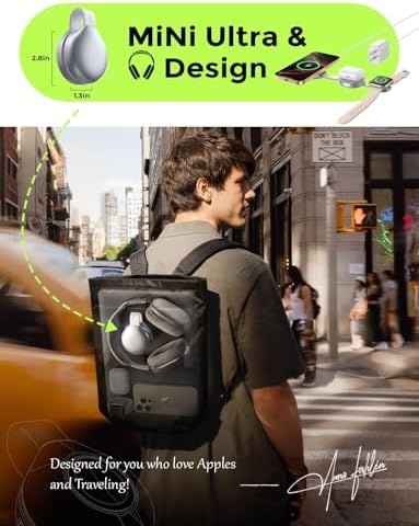LISEN Qi2 Mag Safe 15 W Travel Charger – Ultimate 3-in-1 Wireless Charging Station for i Phone 16, Apple Watch & Air Pods – Rapid 25 W Output with Magnetic Alignment for Effortless Device Management – Compact, Durable Design for On-the-Go Charging