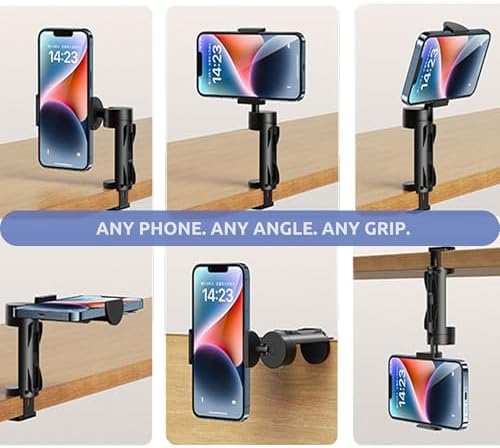 2 Pack Universal Airplane Phone Holder – Compact Hands-Free Cell Phone Stand for Travel, Cruising, and Driving – Mini Foldable Mount Compatible with i Phone, Samsung, and Android – Essential Travel Accessory for Easy Viewing and Navigation