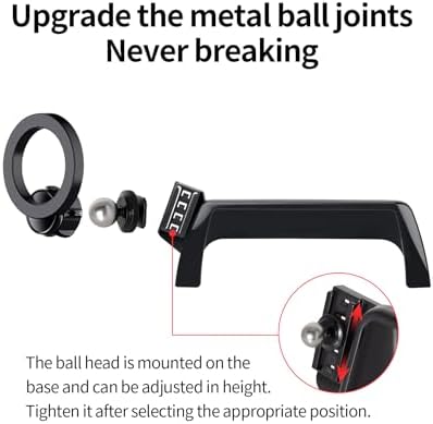 Premium BMW Phone Holder for 2014-2021 2 Series, 2012-2018 3 Series & 2014-2020 4 Series – 360° Rotating Magnetic Mount with Mag Safe Compatibility for Hands-Free Navigation and Modern Aesthetics – Secure Clip Design for Easy Installation and Enhanced Driving Safety