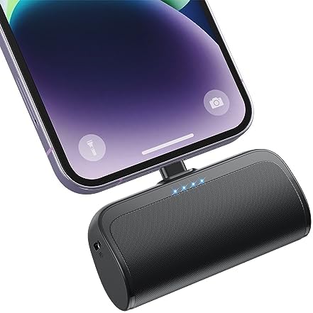 Ultra-Compact 5200 m Ah Power Bank for i Phone – PD Fast Charging Mini Portable Charger with Enhanced Compatibility for i Phone Models 14/13/12/11/XS/XR/X/8/7/6/6 s – Essential On-the-Go Battery Backup for Busy Lifestyles