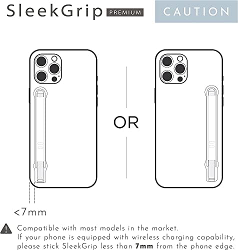 Ultra Slim Sleek Grip Premium: Versatile Swappable Phone Grip & Stand for i Phone and Android – Lightweight Space-Grade Design with Dual Viewing Angles, Quick Installation, and Enhanced Durability – Perfect for On-the-Go Photography and Hands-Free Viewing