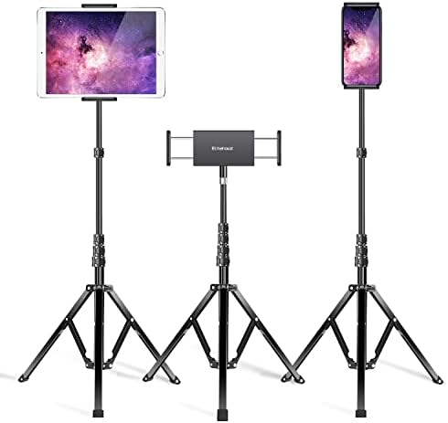 Enhance Your Productivity with the Elitehood 65” Adjustable Aluminum Tripod Stand – 360-Degree Rotating Tablet Holder for Effortless Use with 4.7 to 13” Devices – Ideal for Professionals, Educators, and Content Creators – Lightweight, Durable, and Stable for Any Environment
