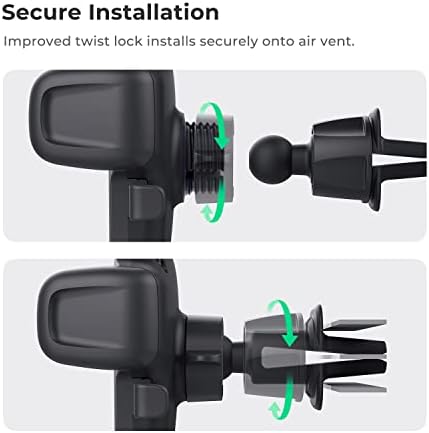 i Ottie Easy One Touch Signature CD Slot Car Phone Holder – Universal Smartphone Mount for i Phone, Google, Samsung, and More – Enhanced Stability, 360-Degree Viewing Angles, Quick One-Touch Access for Safe Driving