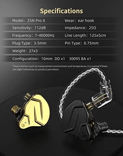 Elevate Your Listening Experience with erjigo KZ ZSN Pro Dynamic Hybrid Dual Driver In-Ear Earphones – Stylish Purple Design, Detachable Tangle-Free Cable, and Exceptional High-Resolution Audio for Musicians and Audiophiles