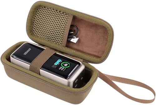 Ultimate Khanka Protective Case for Anker Prime Power Banks – Sleek Golden Waterproof Hard Shell for 12000 m Ah & 20000 m Ah Models, Travel-Ready Accessory with Superior Compatibility and Enhanced Durability