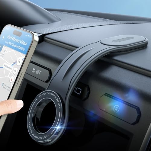Revolutionize Your Drive with the Samcore Magnetic Car Mount – Advanced Mag Safe Phone Holder Featuring a Flexible Aluminum Arm and 20 Ultra-Strong Magnets for i Phone 16, 15, 14, 13 Pro Max & Mini – Quick Install for Optimal Dashboard Fit and Effortless Access to Your Device While Driving