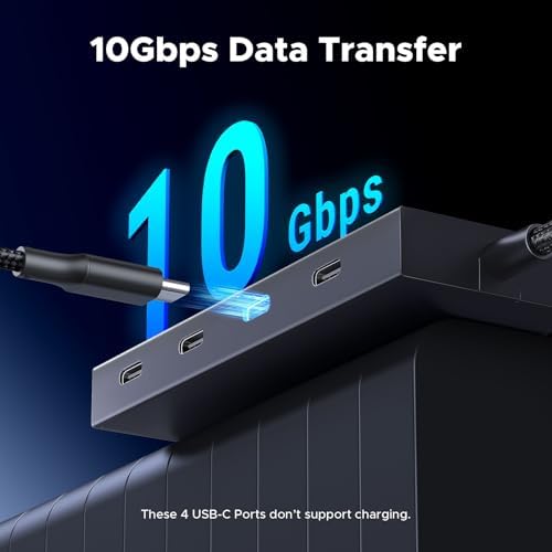 Maximize Your Device Potential with UGREEN 100 W 10 Gbps 5-in-1 USB-C Hub: Effortless Connectivity for Mac Book, i Pad Pro & More – High-Speed Data Transfer, Powerful Laptop Charging & Travel-Friendly Design