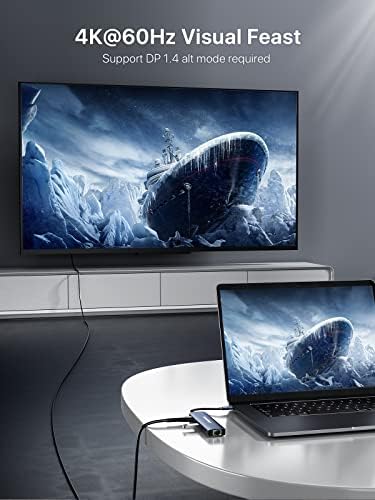 Transform Your Tech Experience with the Dockteck 7-in-1 USB C Hub Multiport Adapter – Ultimate 4 K HDMI, High-Speed Ethernet, 100 W PD Charging, Dual USB 3.0 Ports & SD/TF Card Reader for Mac Book, i Pad, HP, Dell XPS & More – Perfect for Seamless Connectivity and Enhanced Productivity!