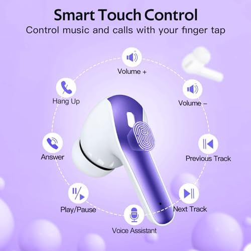 TAGRY True Wireless Bluetooth Earbuds – 60 Hours Playback with LED Battery Display, IPX5 Waterproof, Wireless Charging Case – Perfect for Sports, TV, Smartphones, and Laptops – Superior Sound Quality and Comfort for Active Lifestyles