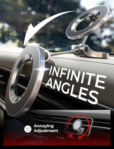 LISEN Mag Safe Ultra Magnetic Dashboard Phone Mount – Premium Car Holder for i Phone 16 Pro Max, 15, 14, 13, 12 – Effortless Hands-Free Navigation & Calls – Sleek, Durable Design for Tech-Savvy Drivers – Ideal Gift for Road Enthusiasts and Safe Driving