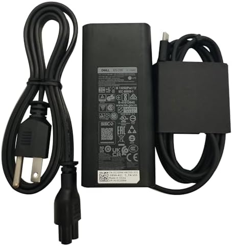 Dell 65 W USB-C Laptop Charger for Latitude 3430/3440/3450 – Genuine Original Power Adapter with 3 FT Cord, High-Speed Charging, Versatile Compatibility, Model HKA65 NM200, Enhanced Performance for Optimal Device Efficiency