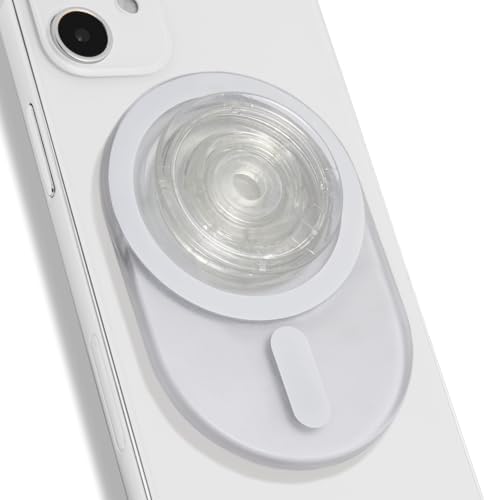 Sleek Translucent Green Oval Magnetic Phone Grip – Ultra-Lightweight & Mag Safe Compatible Accessory for Enhanced Smartphone Functionality and Modern Aesthetic