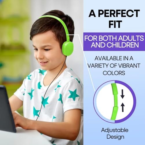 Bulk Headphones for Kids 12 Pack – Premium Wired Earphones with Superior HD Sound Quality for Classroom Learning and Play, Mixed Colors for Inclusive Use, Compatible with 3.5 mm Devices – Essential Audio Gear for Educational Environments
