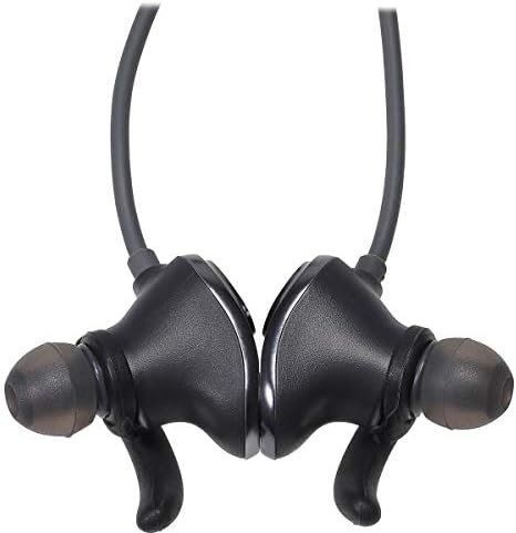 Audio-Technica ATH-SPORT90 BTBK Sonic Sport Wireless Earbuds – Premium Bluetooth In-Ear Headphones for Active Lifestyles with Enhanced Durability and Comfort