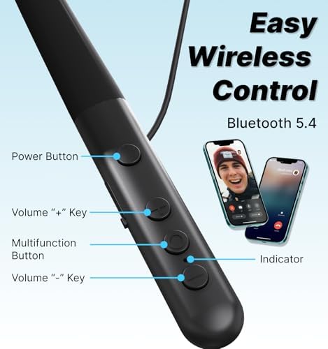 Hmusic HS88 Bluetooth Sleep Headphones – Ultra-Comfortable Neckband Earbuds Designed for Side Sleepers with 12-Hour Battery Life and Superior 30 d B Noise Cancellation for Uninterrupted Meditation and Travel Listening. Ideal for Audiobook Lovers Seeking Ultimate Relaxation and Serenity.