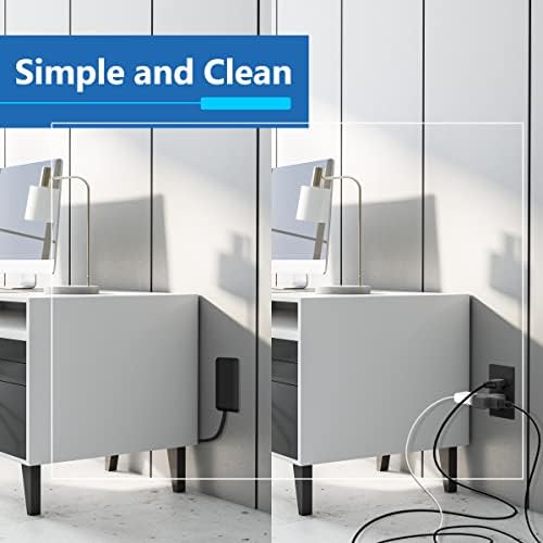 LIDER Ultra-Thin Flat-Face Outlet Extender with 3 Receptacles – Space-Saving Power Strip with 3 ft Cord, ETL-Listed for Safety, Sleek White Design for Modern Interiors – Perfect Solution for Enhanced Device Charging and Versatile Placement