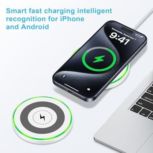 Ultra-Fast Wireless Charging Pad for Samsung Galaxy S24 Ultra, i Phone 16 Pro Max, and Google Pixel 9 Pro – Sleek Anti-Slip Design for Effortless Power Delivery and Enhanced Compatibility Across Major Smartphone Brands