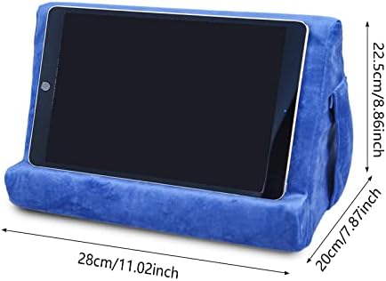 Ultimate Comfort Multi-Angle Tablet Holder and Phone Stand Set – Lightweight and Sturdy Design with Storage Pocket – Ergonomic Cushion for Enhanced Stability and Versatile Use – Modern Black and Light Green Aesthetic for Stylish Workspaces and On-the-Go Convenience