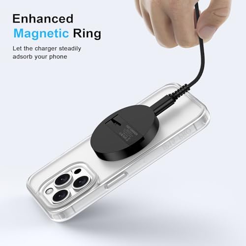 Samsung Fast Wireless Charger Pad for Galaxy & i Phone – Magnetic Mag Safe Compatible, Ultra-Fast Charging for S25, S24 Ultra, S24+, S24, S23, S22, S21, S20, i Phone 16 Pro Max, Plus, 15, 14 – Portable & Safe Power Solution for Everyday Use