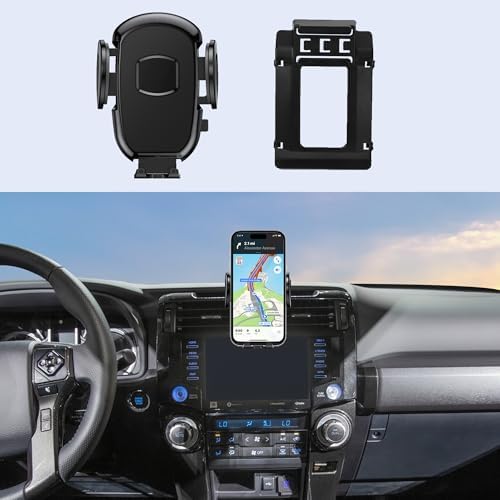 Toyota 4 Runner Car Phone Holder (2010-2024) – Secure 360° Rotatable Smartphone Mount with Easy Installation & Buckle Compatibility for i Phone and Android – Enhance Driving Safety & Convenience
