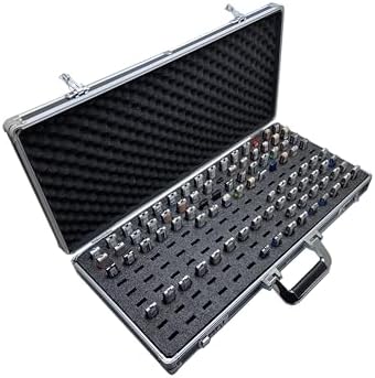 Ultimate Aluminum USB Thumb Drive Organizer Case – Shockproof & Antistatic Storage Solution for 48 Drives with Swivel Handle – Perfect for Portable Data Management and Travel Efficiency