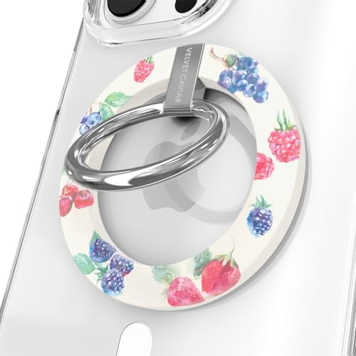Transform Your i Phone 16, 15, 14, 13, 12 with VELVET CAVIAR’s Amethyst Purple Leopard Mag Safe-Compatible Grip – Stylish Magnetic Ring Holder & Adjustable Stand for Effortless Hands-Free Viewing, Secure Texting, and Enhanced Usability – Elevate Your Mobile Experience with Durable, Lightweight, and Customizable Accessory