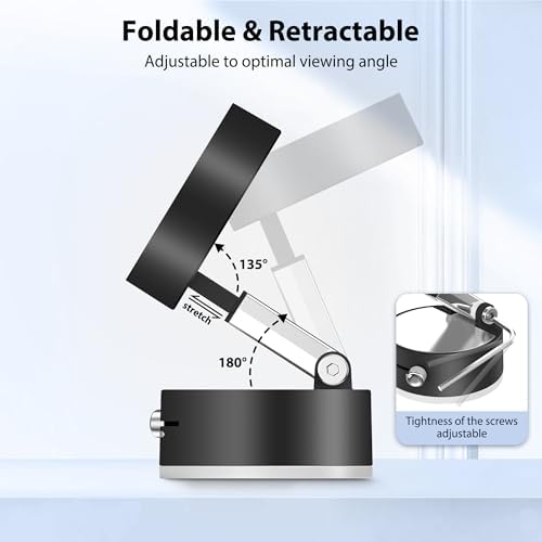 CreaDream Vacuum Magnetic Suction Car Phone Holder, 2025 Upgraded Foldable Suction Cup Phone Mount Stand with 360° Rotation, Car Accessories for All Smartphones, for Shower/Car/Mirror/Smooth Surface – Enhanced Compatibility and Speed