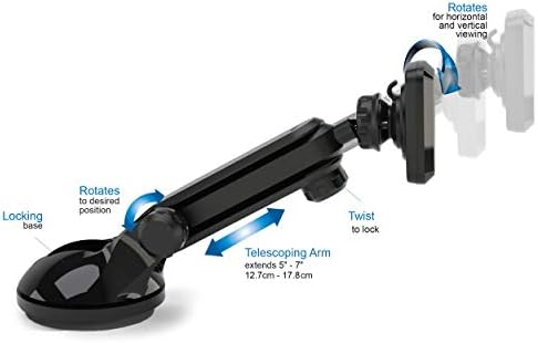 Universal Magnetic Dash Phone Holder 24500 – Secure, Hands-Free Convenience for All Smartphones with 360-Degree Rotation and Tool-Free Installation