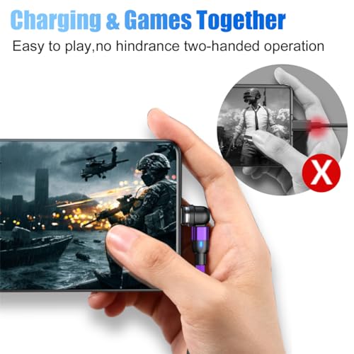 Revolutionary 3-in-1 Magnetic Charging Cable Set – Versatile Micro USB, Type-C, and Lightning Compatibility with 360° Rotating Connectors and LED Status Indicator – Durable, High-Quality Blue Cables Available in 3 FT and 6 FT Lengths for Ultimate Convenience On-the-Go