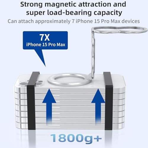 Elevate Your Smartphone Experience with RESPECTED-BRO 4-in-1 Magnetic Phone Grip Stand – Ultimate Kickstand, Secure Finger Strap, and Universal Compatibility for i Phone & Android (Silver) – Perfect for Hands-Free Convenience and Enhanced Usability