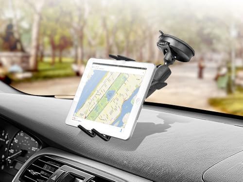 Revolutionize Your Driving Experience with the ARKON Slim-Grip Ultra Windshield Phone Mount – Effortless Smartphone Accessibility for Navigation and Calls, Features Adjustable Arm and Dashboard Pad for Optimal Viewing, Compatible with i Phone and Galaxy Models