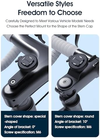 sincetop Quad Series Phone Holder for Bikes & Motorcycles – Premium Aluminum Handlebar Mount with Quick Lock Mechanism – Universal Fit for Mountain, Road, E-Bikes & Scooters – Securely Accommodates All Phone Sizes for Seamless Navigation and Hands-Free Experience