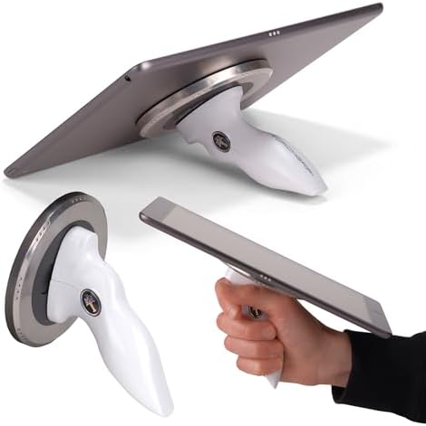 Premium Ergonomic Universal Tablet Stand – Adjustable Holder for i Pad, Samsung & More | Made in USA | Perfect for Desk, Lap, or Bed Use | Lightweight, Durable & Stylish Black Finish for Ultimate Hands-Free Comfort