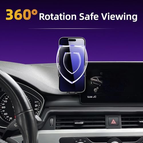 Revolutionary Audi A4 & Q5 8.3-Inch Screen Phone Mount with Integrated Glasses Case – Adjustable Cradle for 4-7 Inch Smartphones, Enhancing Driving Safety and Convenience – Premium Auto Accessory for Optimal Organization and Style