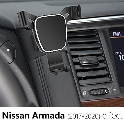 Ultimate Car Phone Holder for Nissan Armada 2021-2024 & Infiniti QX80 2022-2024 – Premium Auto Navigation Bracket for Secure Smartphone Mounting, Effortless Access to Navigation & Hands-Free Calls, Stylish Interior Enhancement, Tool-Free Installation, and 360-Degree Viewing Flexibility