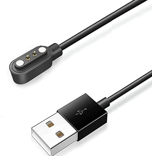 Effortless Power: Dual-Pack Basznrty S52 Smart Watch Magnetic USB Charging Cables – Fast Charging Solution in Black & White for Ultimate Versatility and Style – Essential Smartwatch Accessory for Seamless Connectivity and Fitness Tracking