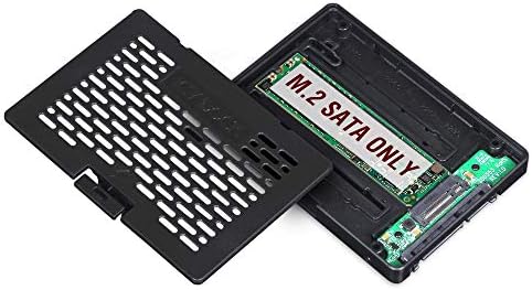 Transform Your Storage with ICY DOCK EZConvert MB703 M2 P-B | Tool-Free M.2 SATA SSD to 2.5-Inch SATA III Adapter for Enhanced Compatibility and Speed | Effortless Hot-Swap Accessory for Seamless Data Integration and Superior Performance | Durable Aluminum Design with Optimal Heat Dissipation for Maximum Reliability in Laptops and Desktops | Upgrade Your Data Transfer Experience Up to 6 Gbps with This Compact and Lightweight SSD Enclosure