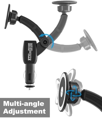 Mag Safe Car Mount with Dual USB Fast Charger – Magnetic Smartphone Holder for i Phone 16 to 8 & All Devices – Secure Navigation & Rapid Charging Solution – Compact, Durable Design for Ultimate Hands-Free Convenience – Enhance Your Driving Experience with Seamless Compatibility and Premium Quality