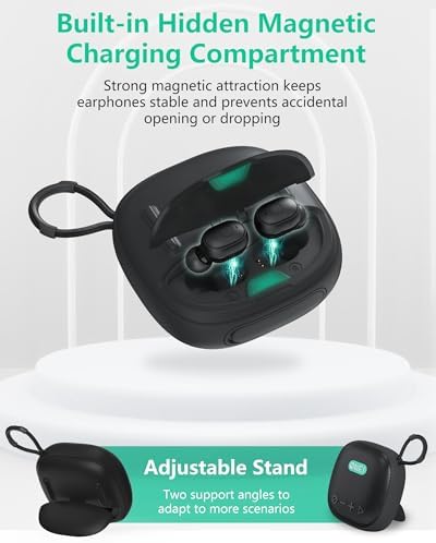 ONES Mus Play 2-in-1 Wireless Speaker and Earbuds: Premium Hi-Res Sound Experience with 24-Hour Speaker & 60-Hour Earbud Battery Life, Versatile Bluetooth/AUX/MP3 Connectivity, Dual Game & Music Modes for Enhanced Audio Engagement, Compact Design for Ultimate Portability